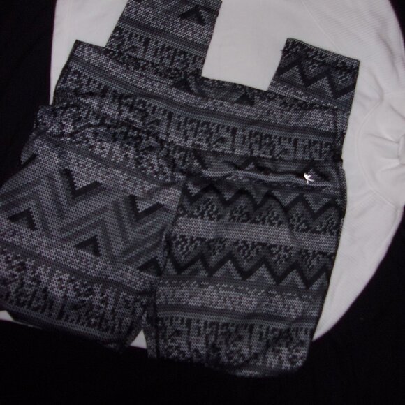 size large active wear blak gray  gear pants womens leggings athletic - Picture 1 of 6